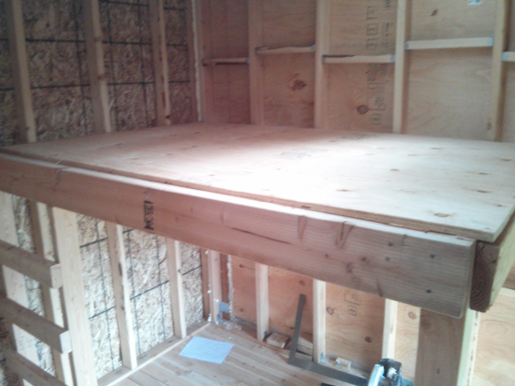 A view of the top of the loft